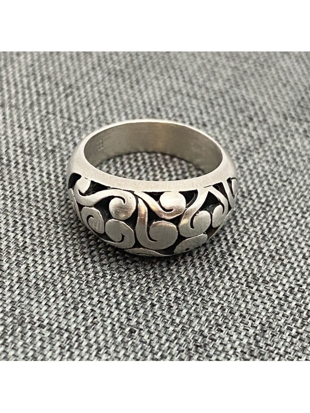 925 Sterling Silver Korean Hanbok Ring Sz 5